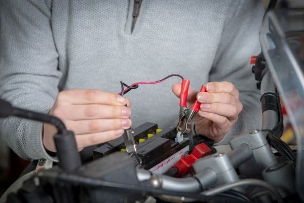 charging motorcycle battery