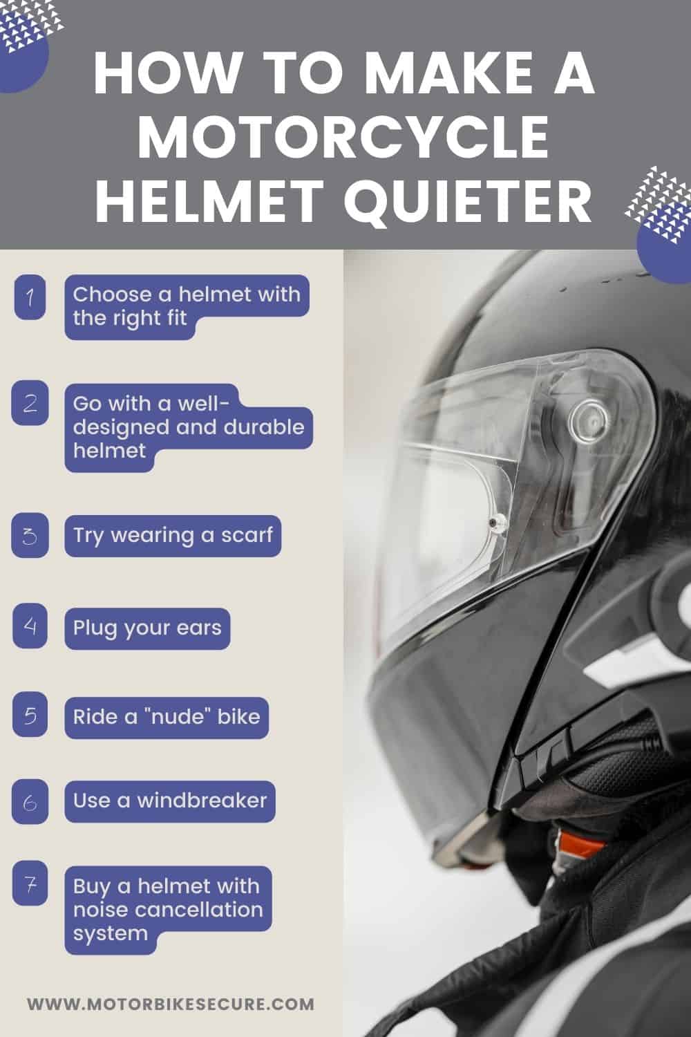 Reduce Wind Noise Motorcycle Helmet – Cut Noises!