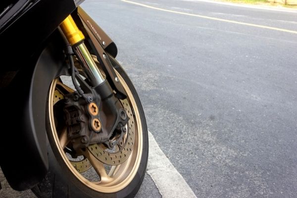 motorbike wheel with abs system