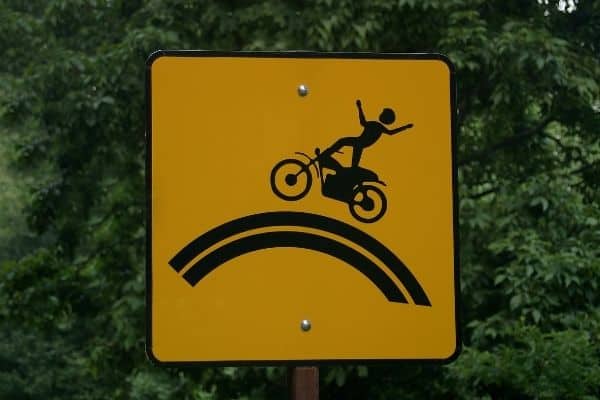 Motorcycle Caution Sign