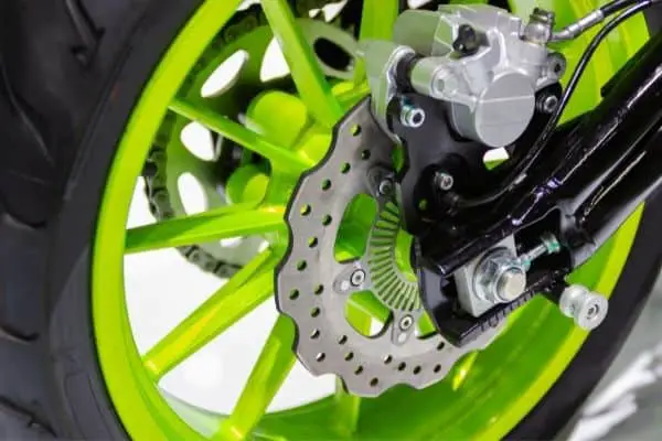 Motorcycle Green Wheel With Abs Brakes
