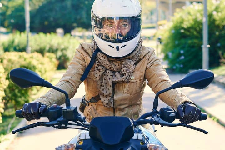 Woman On A Motorcycle
