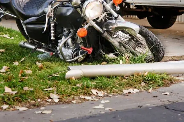 A Crashed Motorcycle
