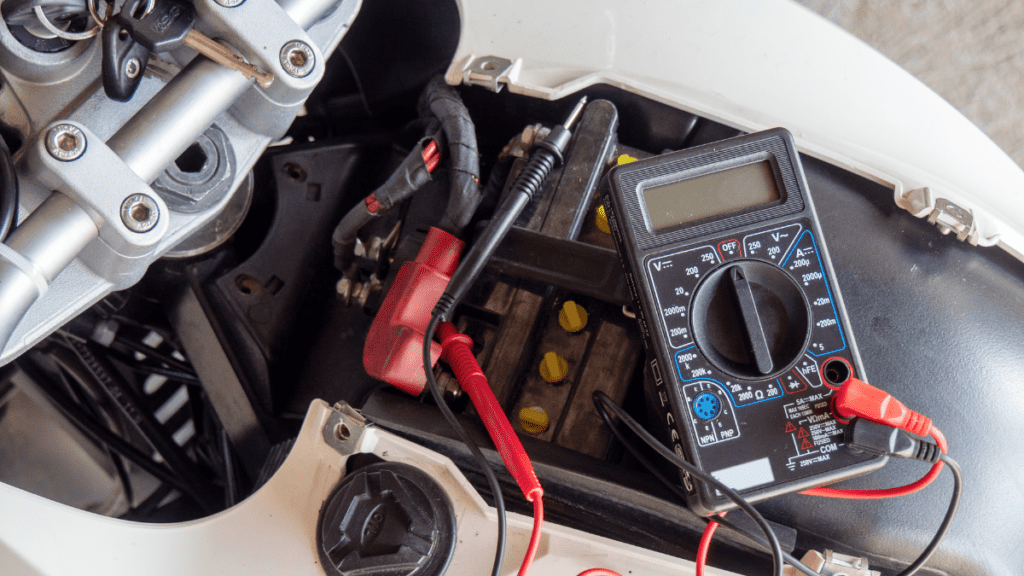 Checking Motorcycle Battery's Voltage