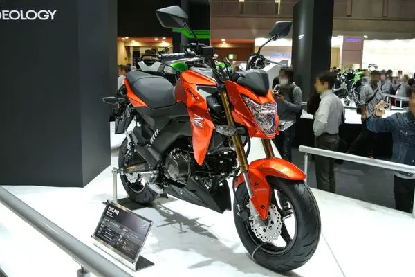 Kawasaki Z125 Pro At A Motor Show