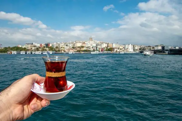 Enjoying A Cup Of Tea In Istanbul