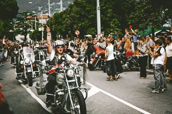 A Motorcycle Parade