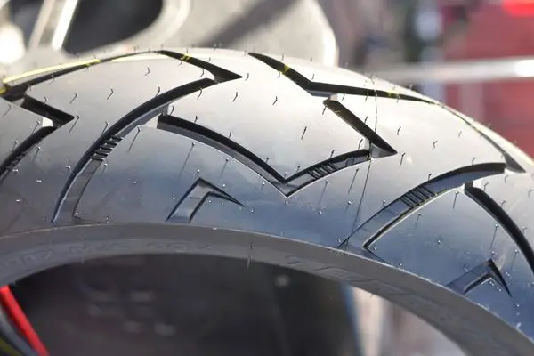 Tread Of A Motorcycle Tire