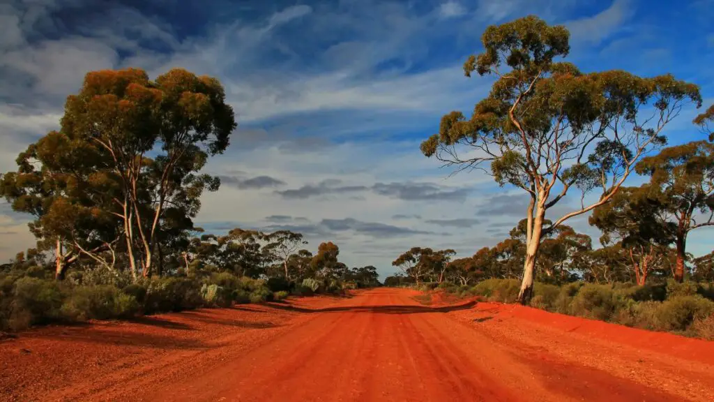 Red Road Through Australian Outback